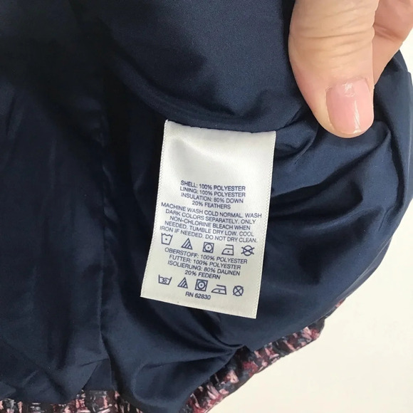 Land’s End Women’s Premium Down Puffer Vest Waterproof Multicolor Size L (14-16) - Picture 7 of 7